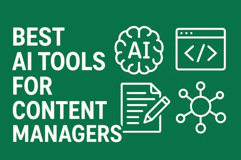 Best AI tools for content managers